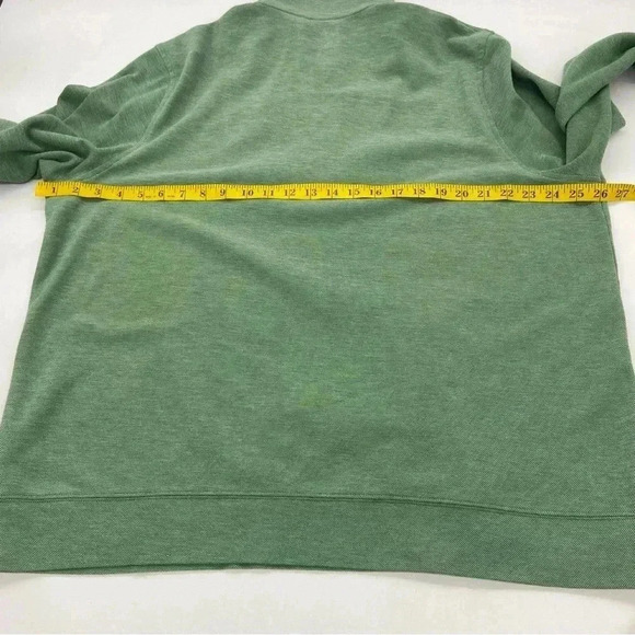 L.L. Bean 1/4 Zip Pullover Lakewashed Green XL - Picture 10 of 12